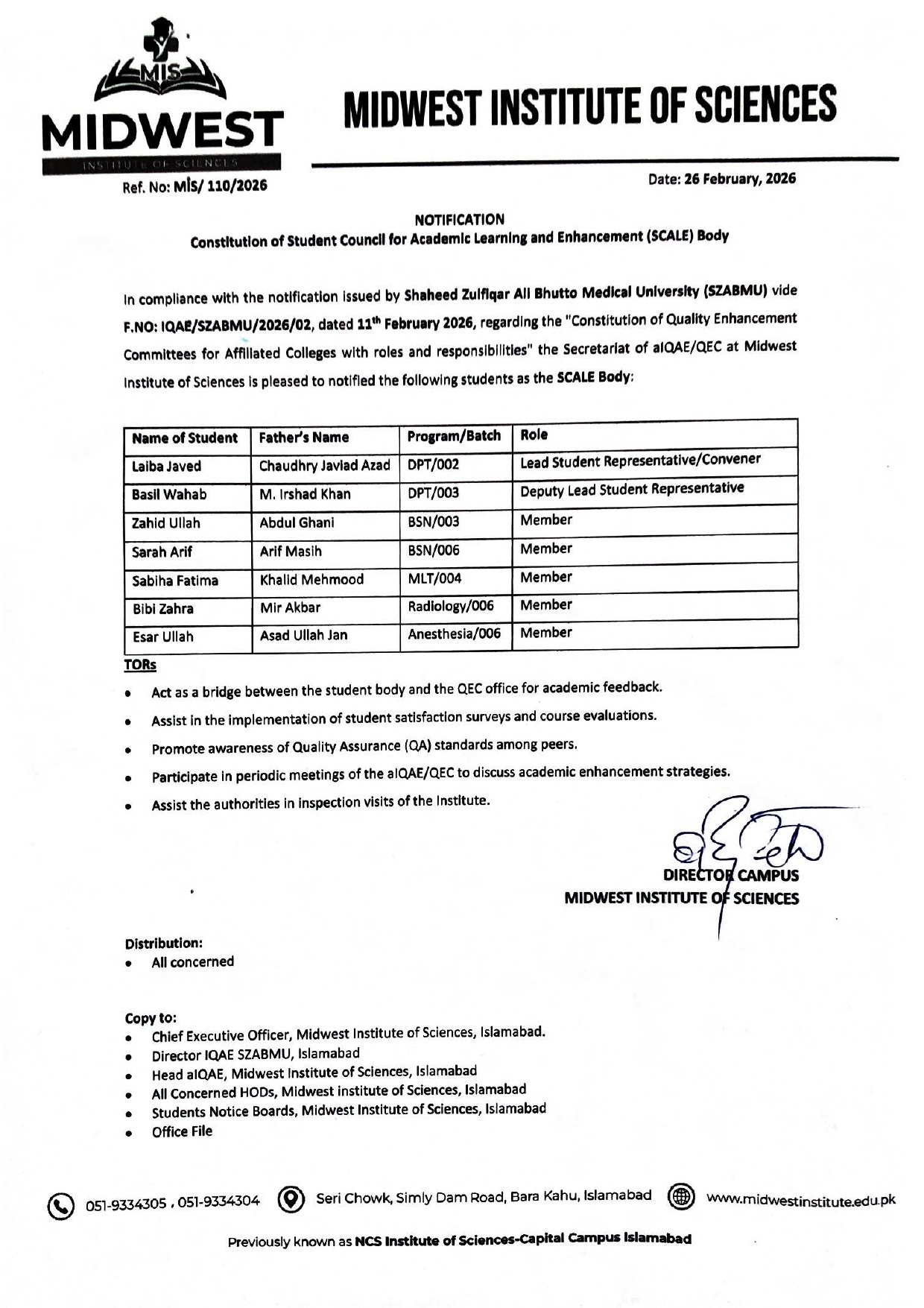 Notification SCALE Body-Midwest